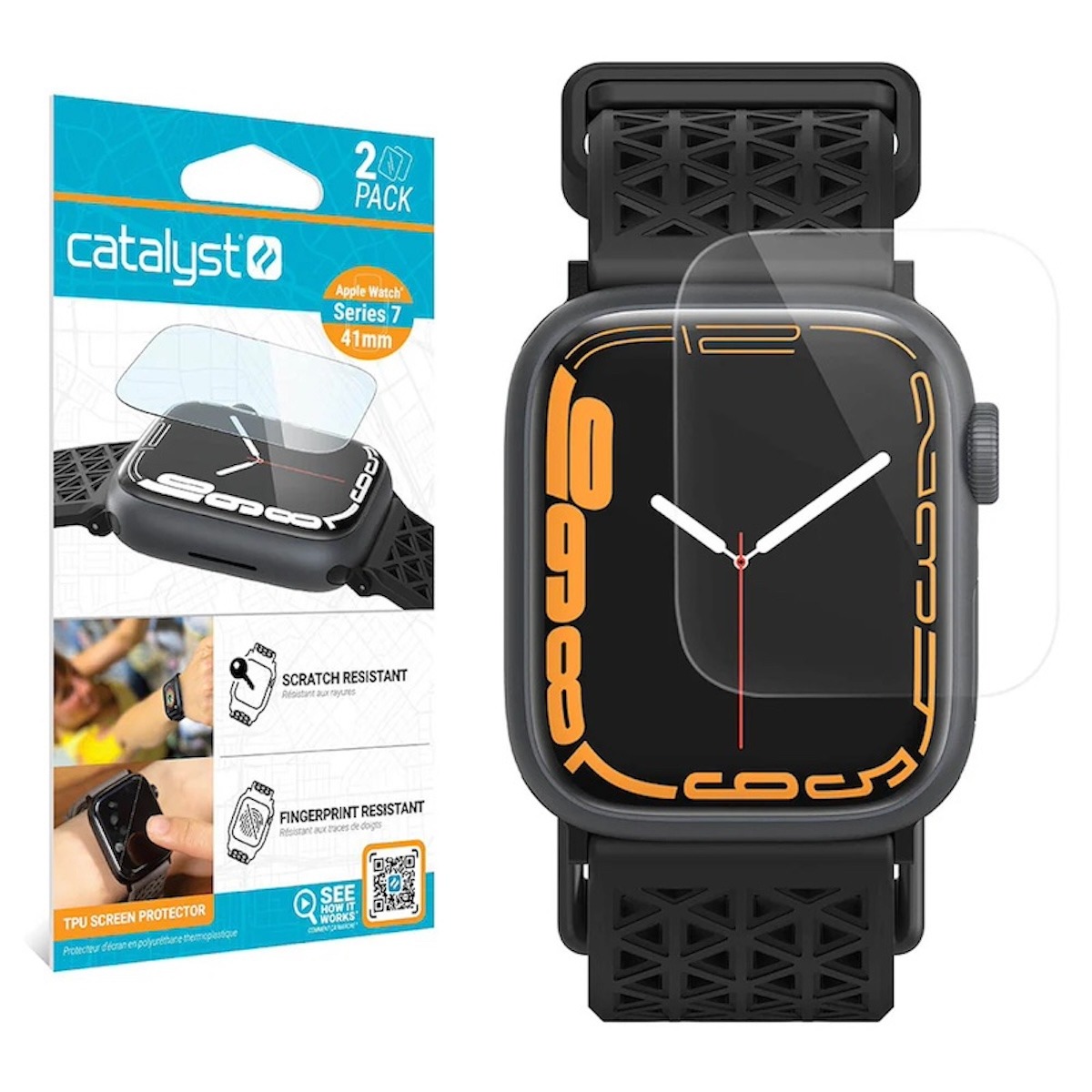 Catalyst Screenprotector Apple Watch 41mm (Series 7 / 8 / 9) - CATTPU41WAT7