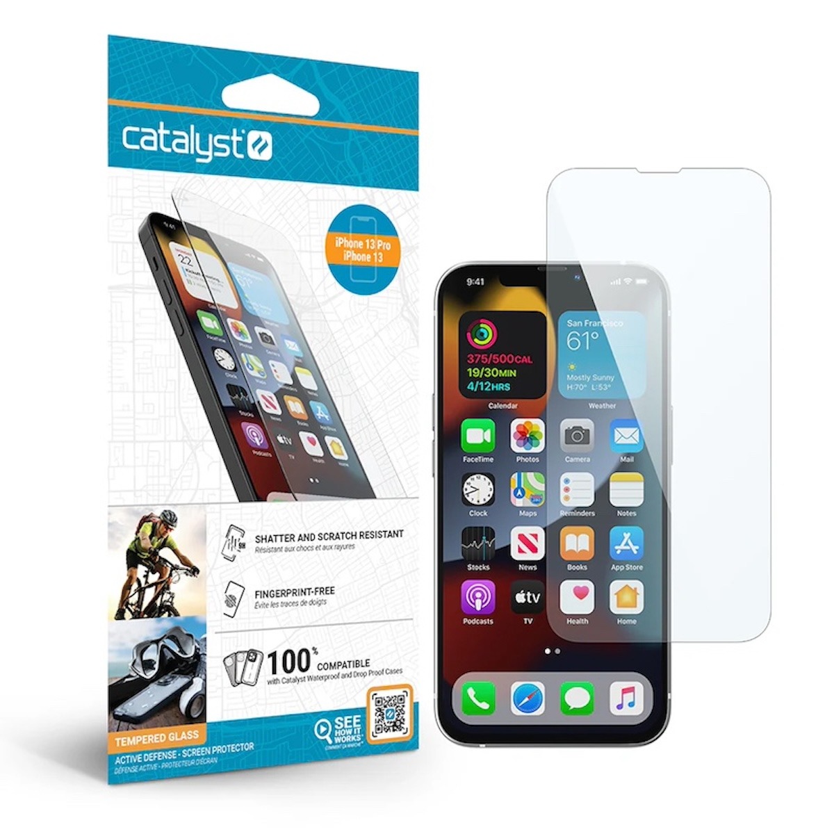 Catalyst Tempered Glass Screen Protector iPhone 13 Mini - CATGLASIPHO13S