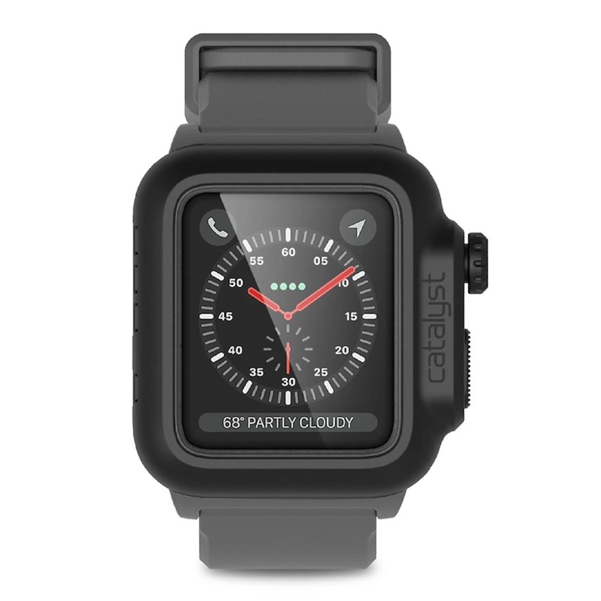 Catalyst Waterproof Case Apple Watch 42mm (Series 2/3) Black / Gray - CAT42WAT3GRY