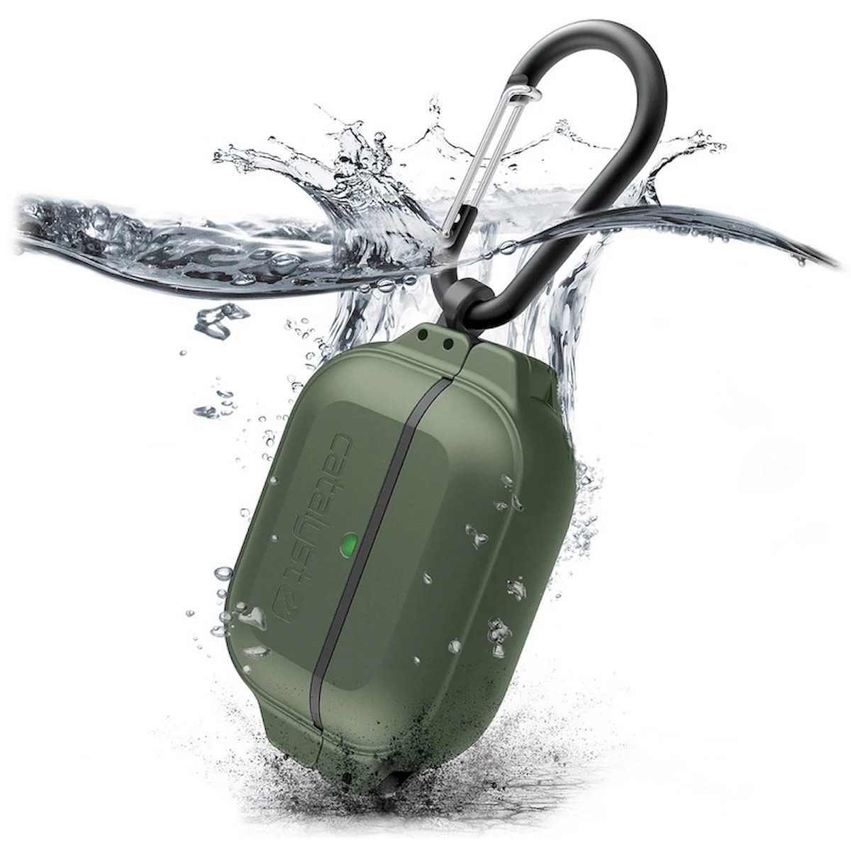Catalyst Waterproof Total Protection Case AirPods Pro (1st and 2nd Generation) Army Green - CAT100APDPROGRN