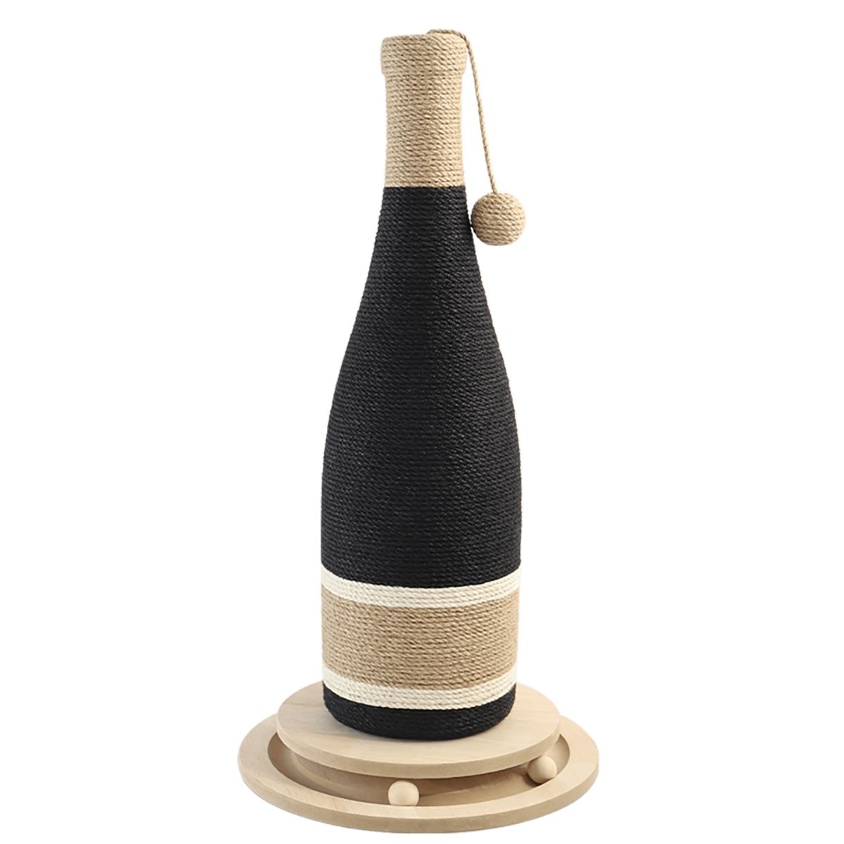 CATLINK Draaibare Wijnfles Krabpaal voor Katten - TWP-KS-WINE