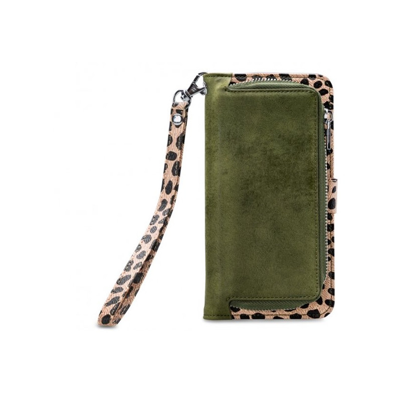 trolleybus Slim Tact Mobilize Gelly Wallet Case iPhone 6/6S/7/8 Plus leopard