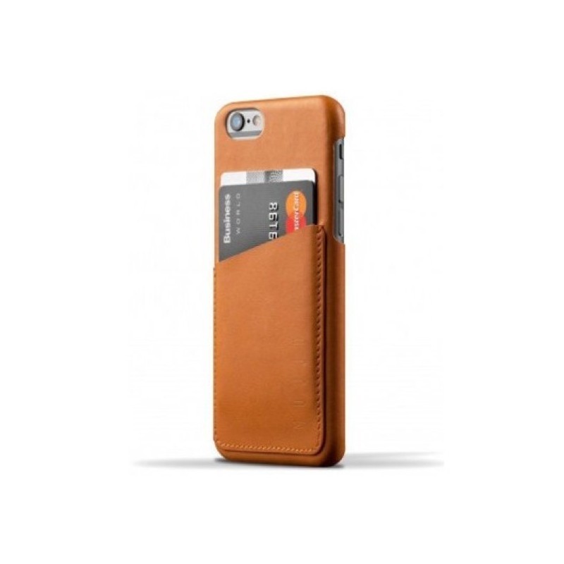 Republikeinse partij Premier Aanpassen Mujjo wallet leren case/sleeve iPhone 6(S) bruin