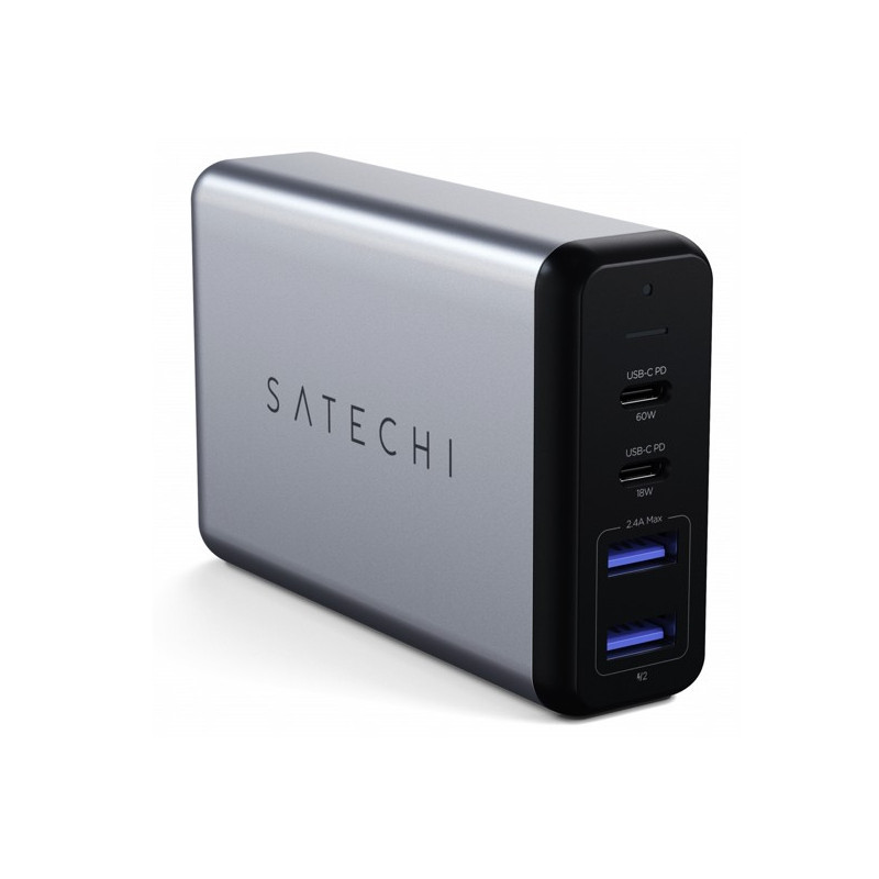 Satechi 75W Dual Type-C PD Travel Charger grijs