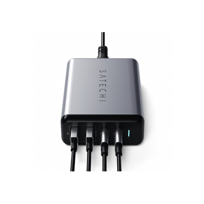 Satechi 75W Dual Type-C PD Travel Charger grijs