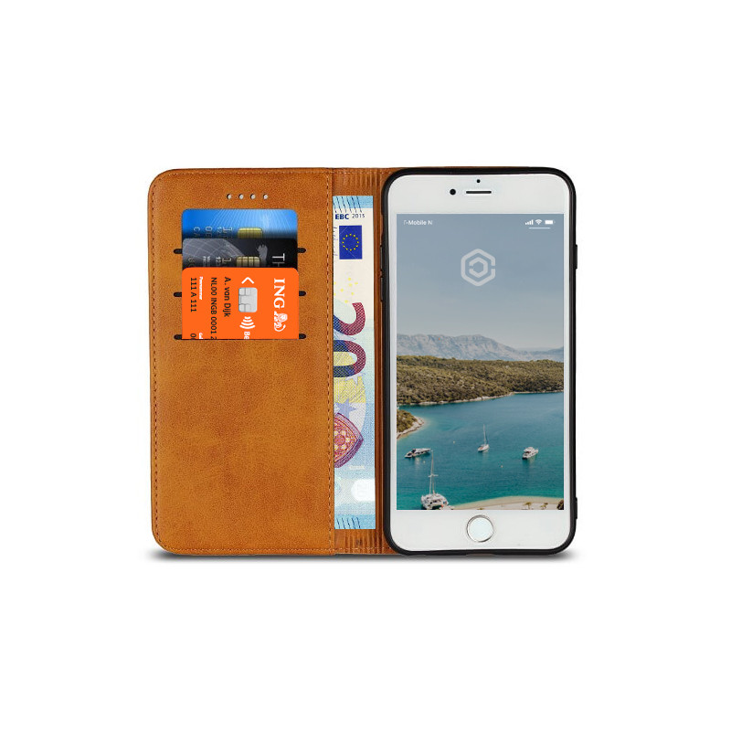 Warmte Ambtenaren Kapitein Brie Casecentive Leren Wallet Case iPhone 7 / 8 / SE 2020 Tan - SB Supply