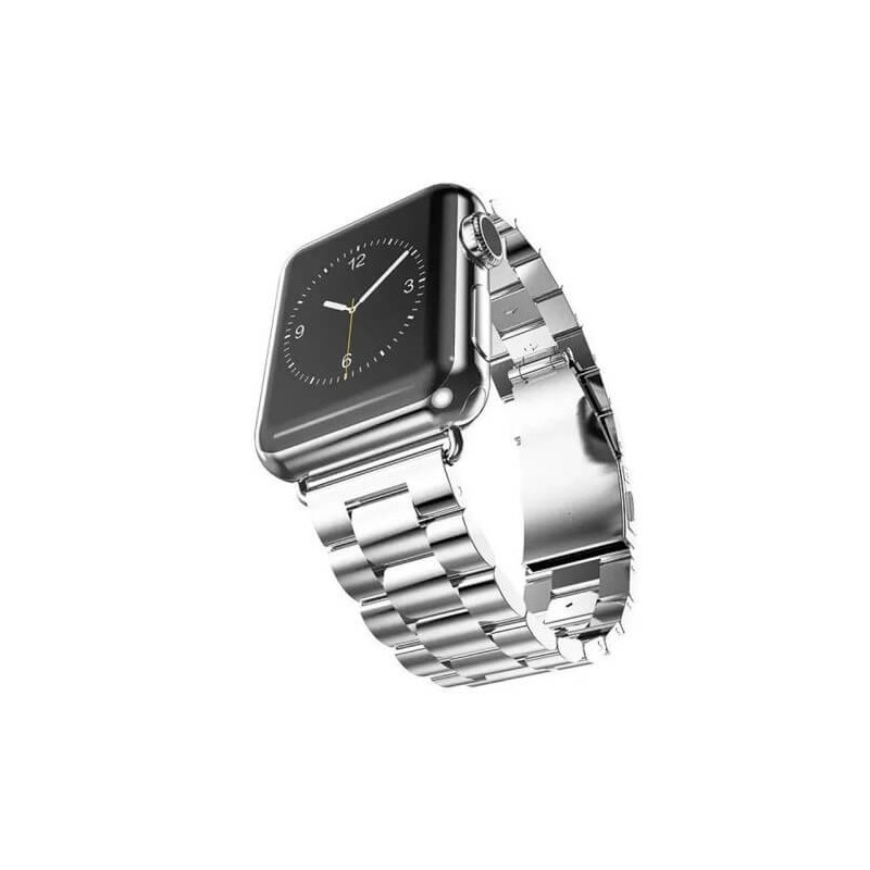 Casecentive Stainless Steel Watch Strap Apple Watch 42mm / 44mm / 45mm / 49mm zilver