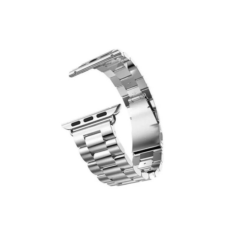 Casecentive Stainless Steel Watch Strap Apple Watch 42mm / 44mm / 45mm / 49mm zilver
