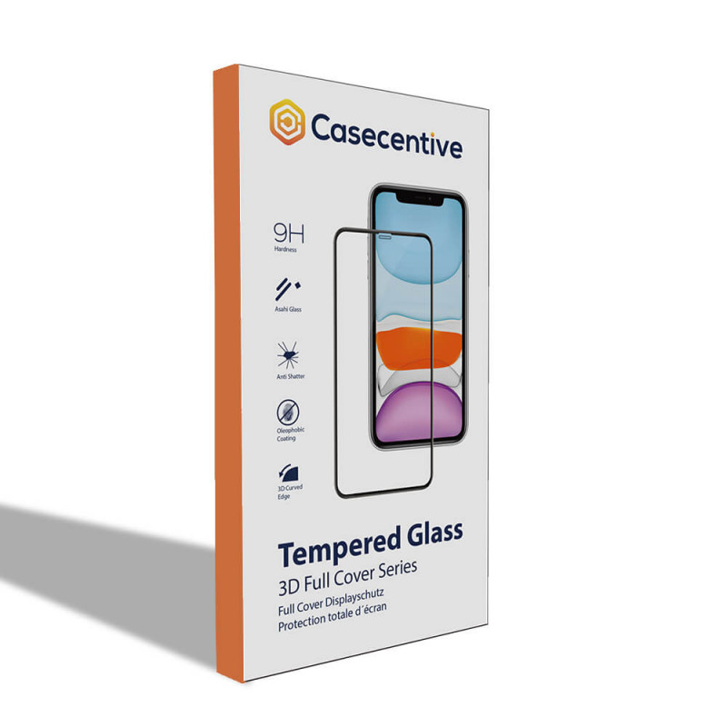 Casecentive -Vitre de protection en verre trempé iPhone XR