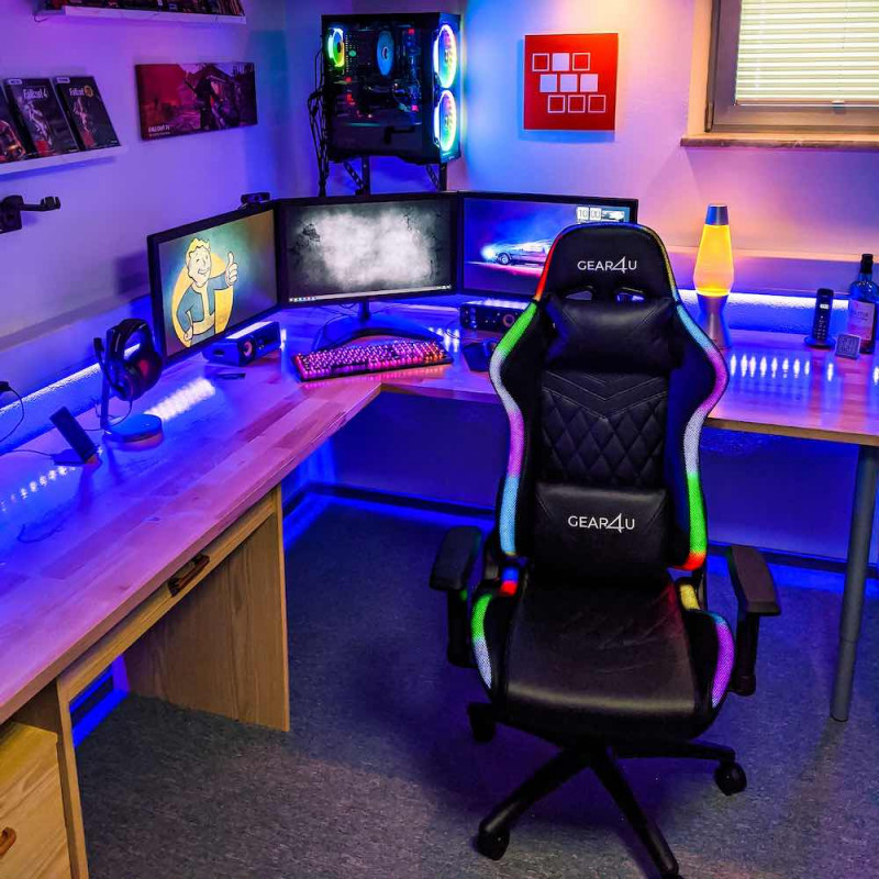 Gear4U Illuminated gaming chair RGB by @gamer83