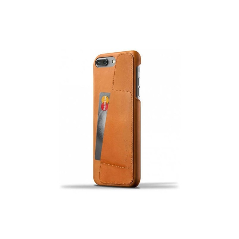 Mujjo Leather Wallet Case iPhone 7 / 8 Plus bruin