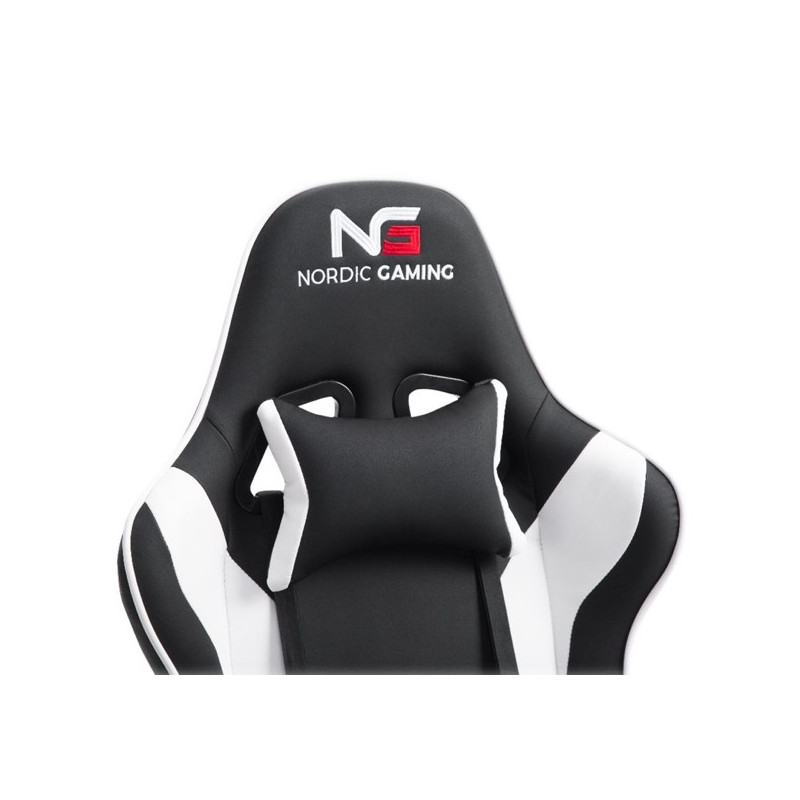 Nordic Gaming Racer gaming chair wit / zwart