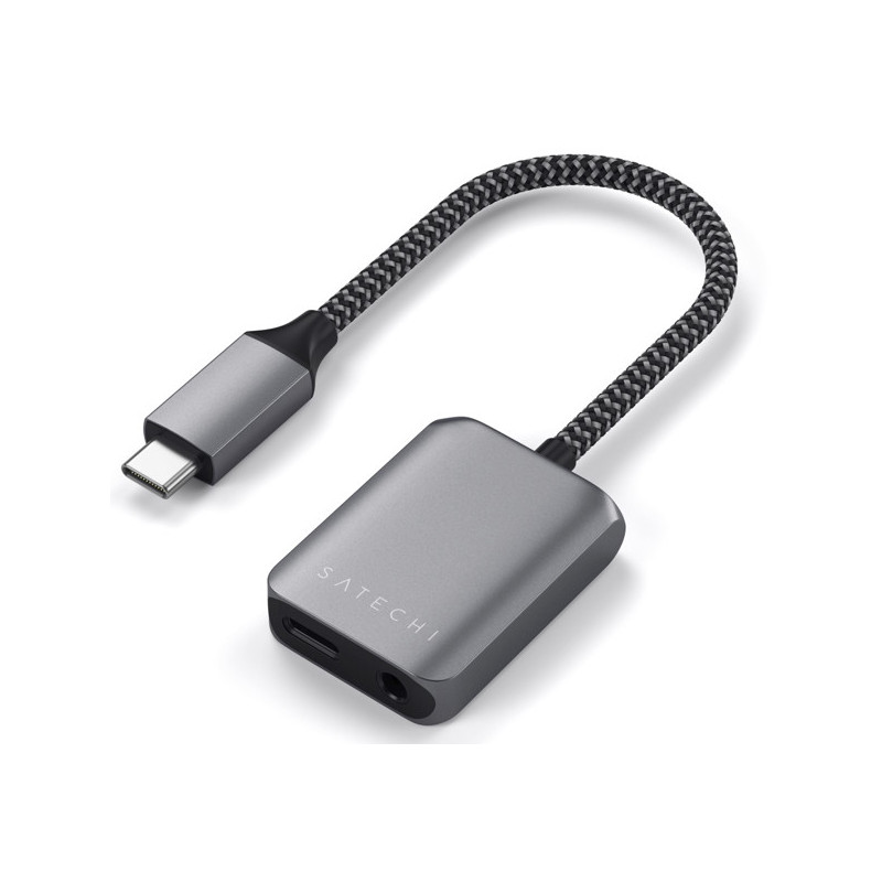 geeuwen drijvend opbouwen Satechi USB-C naar 3.5mm (AUX) en USB-C adapter