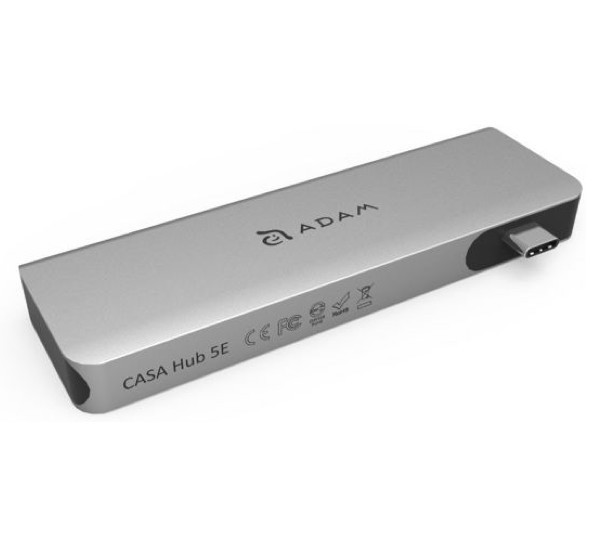 ADAM elements CASA Hub 5E USB-C 3.1 5 port Card Reader grijs