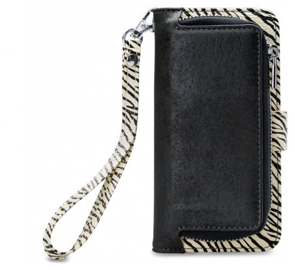 Mobilize 2in1 Gelly Wallet Zipper Case iPhone 6(S) / 7 / 8 / SE 2020 zwart/zebra