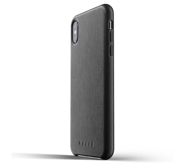 Mujjo Leather Case iPhone XS Max zwart