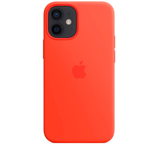 Apple Silicone MagSafe Case iPhone 12 Mini Electric Orange