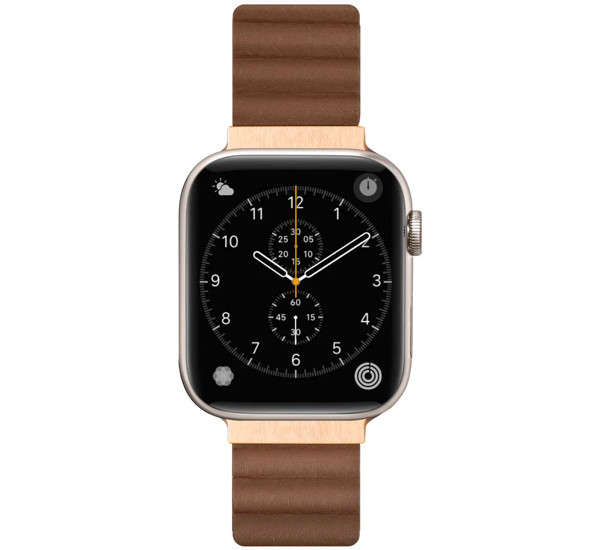 LAUT Novi Leather Loop Apple Watch 38mm / 40mm / 41mm sepia brown