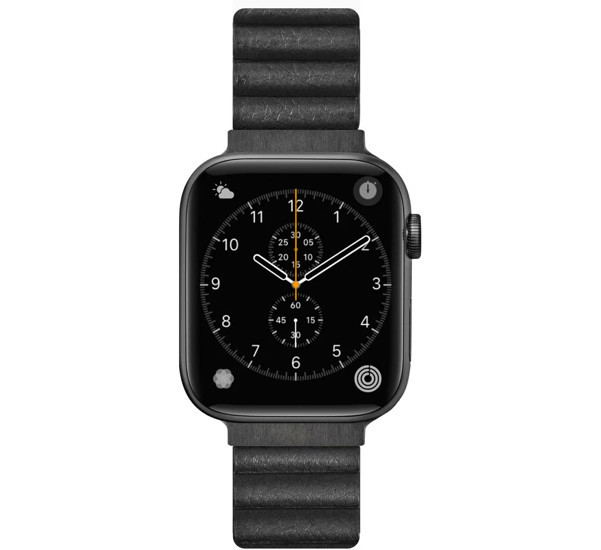 LAUT Novi Leather Loop Apple Watch 38mm / 40mm / 41mm midnight