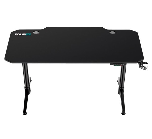 Fourze D1400-E verstelbare gaming desk zwart