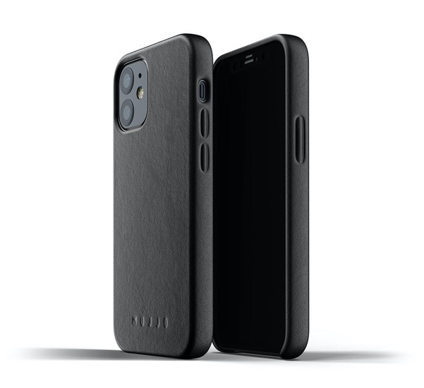 Mujjo Leather Case iPhone 12 Mini zwart