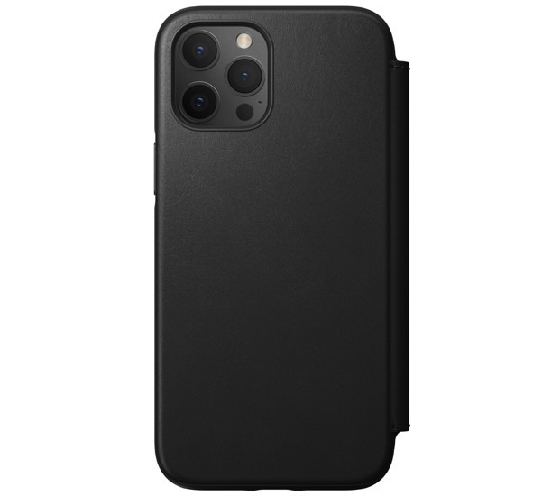 Nomad Rugged Folio Leather Case iPhone 12 Pro Max zwart
