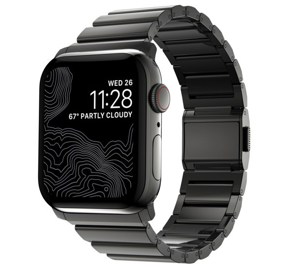 Nomad stainless steel Apple Watch 42mm / 44mm / 45mm / 49mm graphite