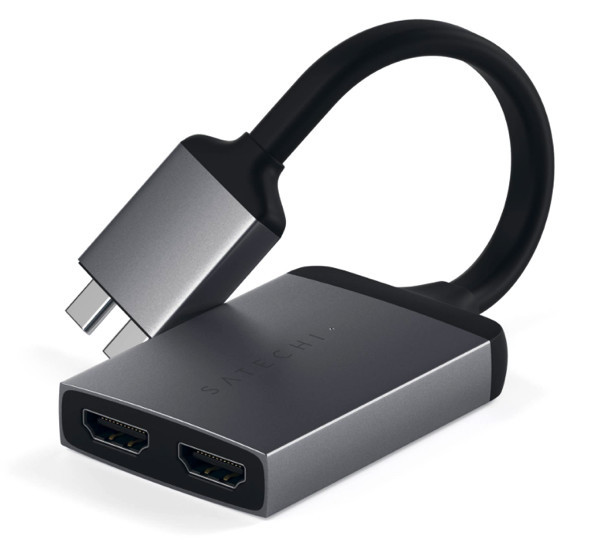 Satechi Type-C Dual HDMI Adapter space grey