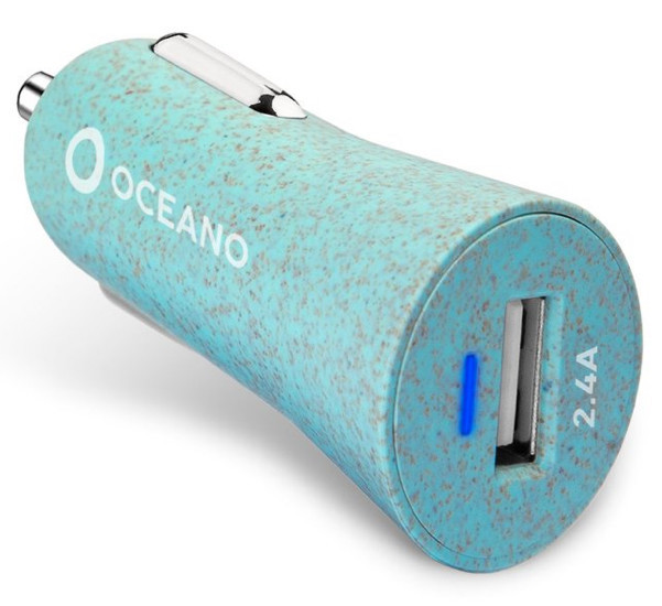 SBS eco-friendly Car Charger 12W blauw