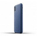 Mujjo Leather Case iPhone X / XS blauw
