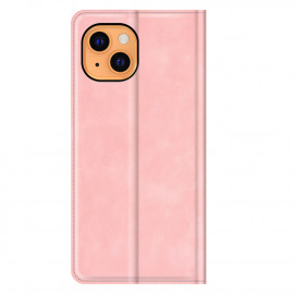 Casecentive Magnetische Leren Wallet case iPhone 13 roze