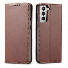 Casecentive Leren Wallet case Luxe Samsung Galaxy S21 bruin