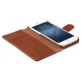 Melkco Alphard iPhone 6 Plus / 6S Plus Book Case Leather Orange Brown