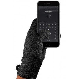 Mujjo Single-Layered Touchscreen Gloves (L) zwart