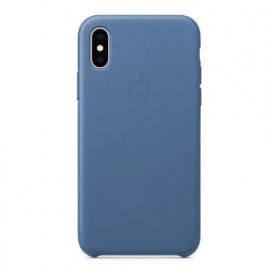 Apple leather case iPhone X / XS light blue 