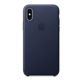 Apple leather case iPhone X / XS midnight blue