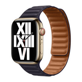 Apple Leather Link Apple Watch S/M 42mm / 44mm / 45mm / 49mm Ink