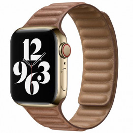 Apple Leather Link Apple Watch large 38mm / 40mm / 41mm Saddle Brown