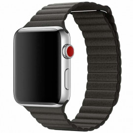 Apple Leather Loop Apple Watch medium 42mm / 44mm / 45mm / 49mm Charcoal Gray