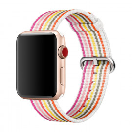 Apple Woven Nylon Apple Watch 38mm / 40mm / 41mm Pink Stripe