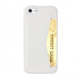 Muvit Leatherette Back Case iPhone 5(S) wit