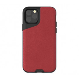 Mous Contour Leather iPhone 11 Pro Max rood