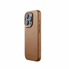 Mujjo Leather Case with MagSafe iPhone 15 Pro bruin