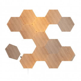 Nanoleaf Elements Wood Look Hexagons Starter Kit 13 Pack