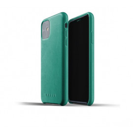 Mujjo Leather Case iPhone 11 groen