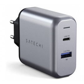 Satechi 30W Dual Port Wall Charger grijs