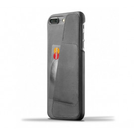 Mujjo Leather Wallet Case iPhone 7 / 8 Plus grijs