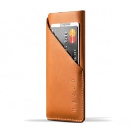 Mujjo wallet leren sleeve iPhone 7 / 8 / SE 2020 bruin
