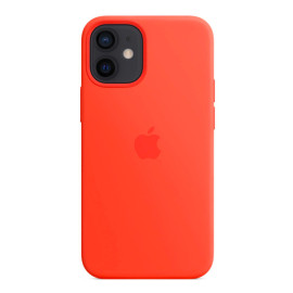 Apple Silicone MagSafe Case iPhone 12 Mini Electric Orange