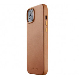 Mujjo Leather Case met MagSafe iPhone 14 / 15 Plus bruin